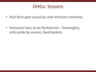 Testing the CLEANED framework in Lushoto, Tanzania