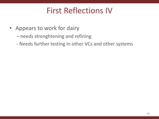 Testing the CLEANED framework in Lushoto, Tanzania