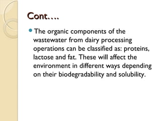 Challenges in assessing impacts in dairy farming and dairy processing