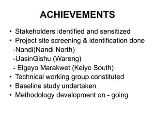 Climate and efficiency gains in dairy systems: Pilot project