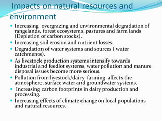 Dairy production and related environmental issues in Tanzania