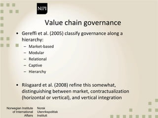 Introduction to agricultural value chains and supply chain management