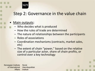 Qualitative approaches to value chain analysis