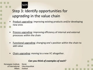 Qualitative approaches to value chain analysis