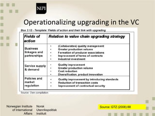 Qualitative approaches to value chain analysis