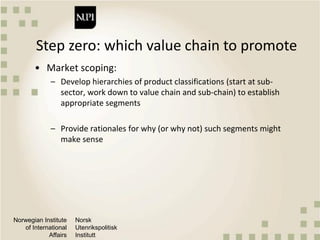 Qualitative approaches to value chain analysis