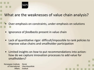 Qualitative approaches to value chain analysis