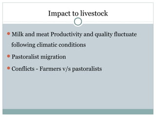 Dairy/livestock and the environment in Tanzania