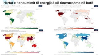 Hartat e konsumimit të energjisë së rinovueshme në botë
 