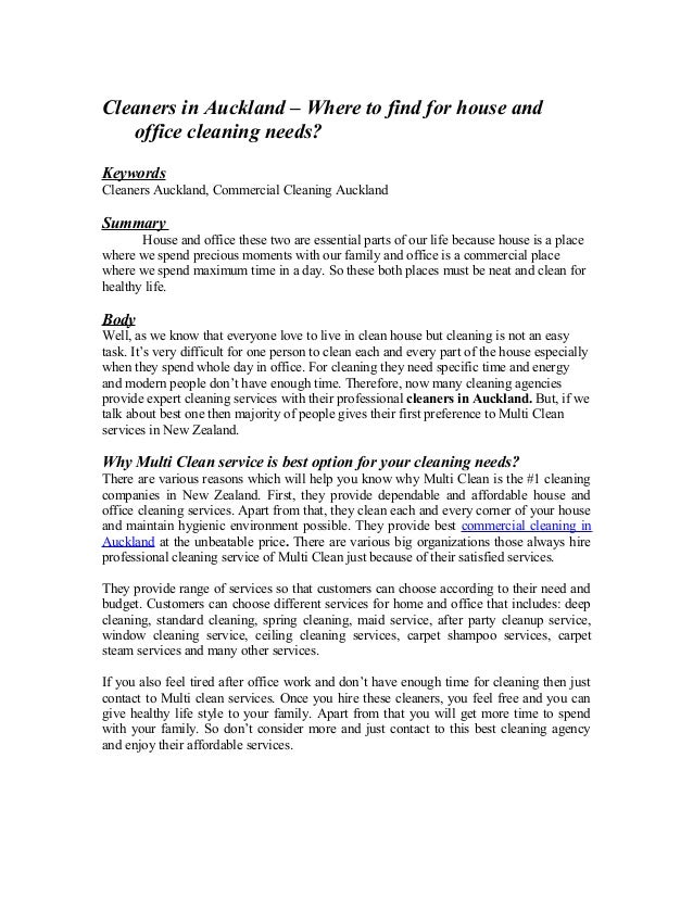 places that need cleaning services