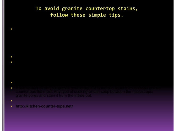 Clean granite how to