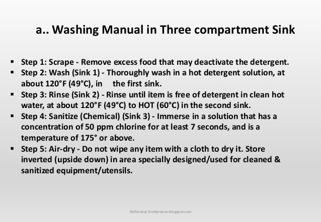 Second Sink Temperature Food Safety Second Sink Temperature Food Safety