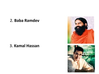 2. Baba Ramdev
3. Kamal Hassan
 