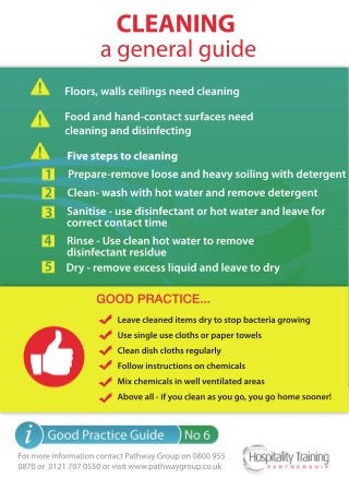 Cleaning: A General Guide, Hospitality Training Partnership 