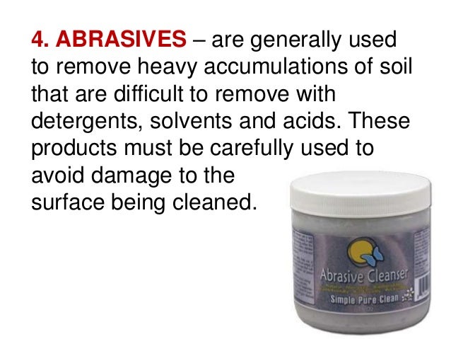 4 cleaning agents
