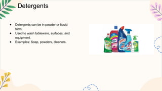 Cleaners Example cleaning agents cleaning tl cookery.pptx