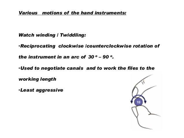 Watch winding motion Clearance