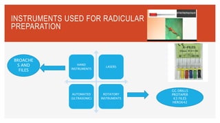 Root Can Cal Instruments Cleaning and shaping of Root canal system | PPTX