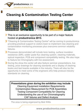 2
Cleaning & Contamination Testing Center
This is an exclusive opportunity to be part of a major feature
hosted at product...