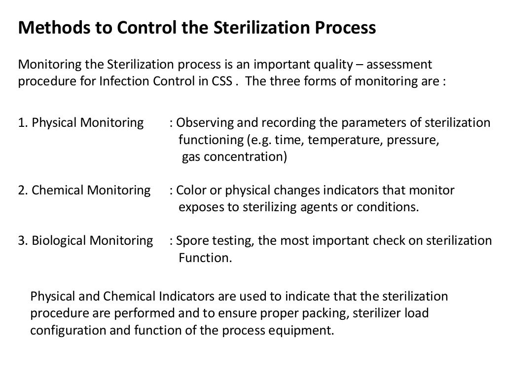 Cleaning Decontamination, Disinfection and Sterilization Process