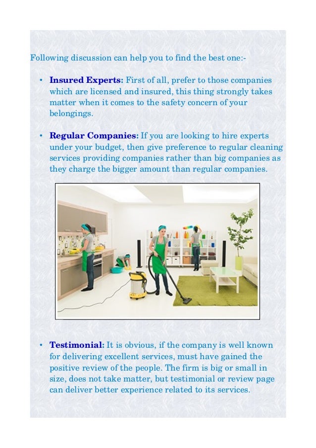 the best cleaning services
