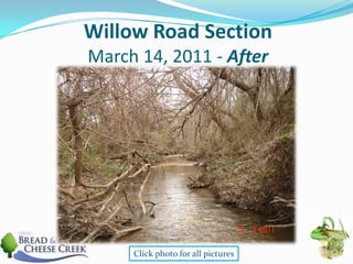 Willow Road SectionMarch 14, 2011 - AfterClick photo for all pictures