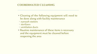 Cleaning in sterile areas.pdf explain why personal protective equipment ...
