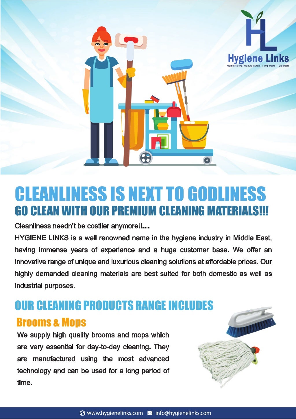 Cleaning items suppliers in uae