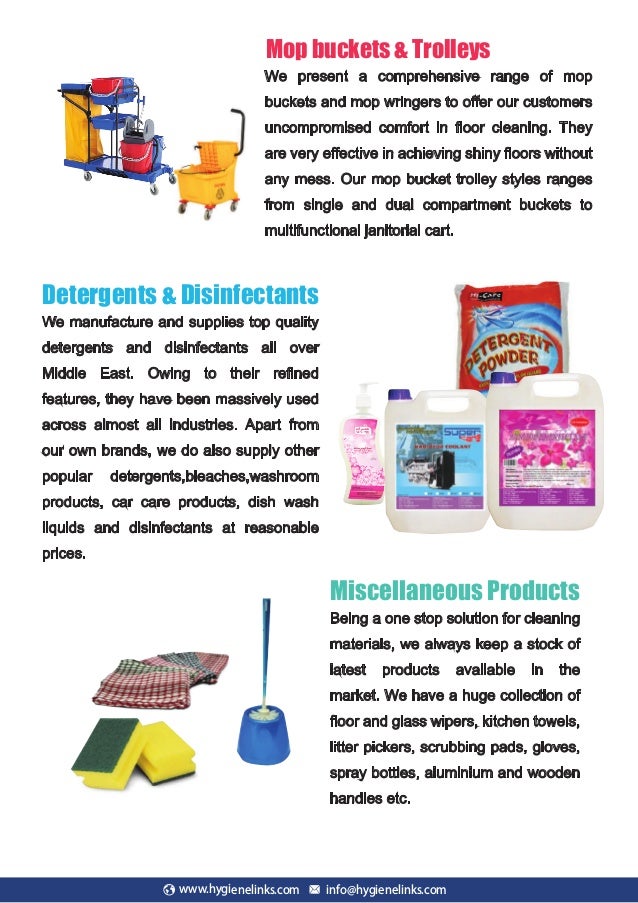 Cleaning items suppliers in uae