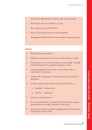 Cleaning method statements 2004 uk | PDF