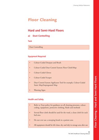 Cleaning method statements 2004 uk | PDF