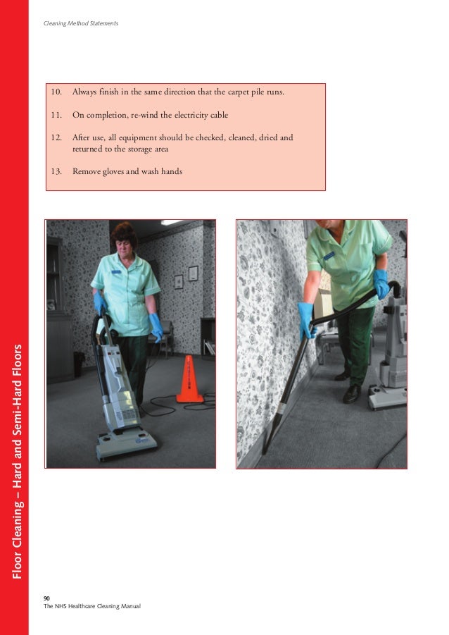 Cleaning method statements 2004 uk