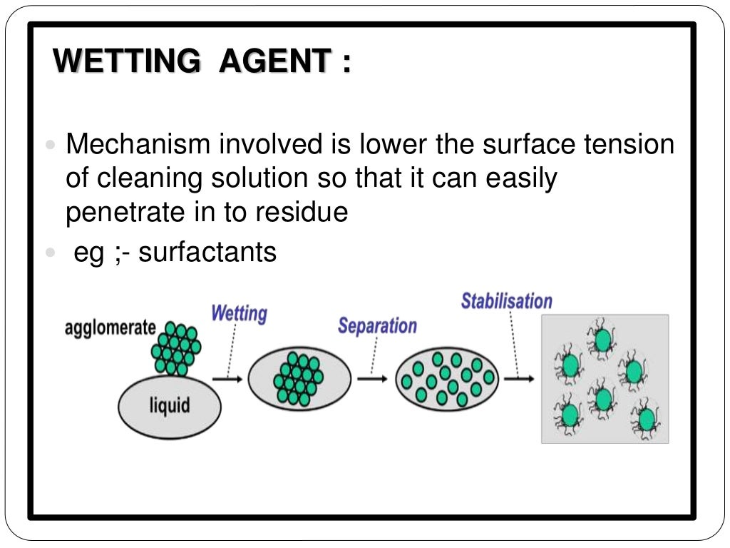 Cleaning of equipment
