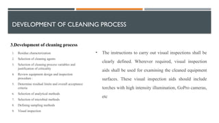 cleaning process development& cleaning validation..pptx