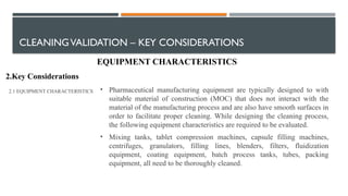 cleaning process development& cleaning validation..pptx