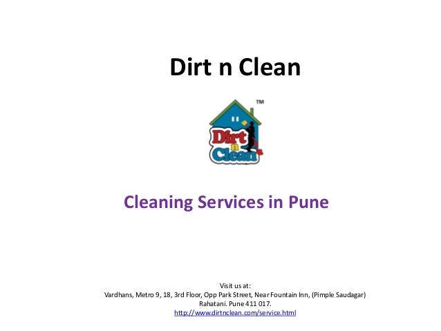 Cleaning Services In Pune Dirt N Clean