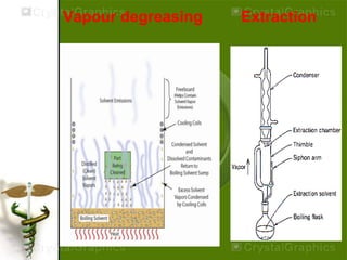 Vapour degreasing Extraction
 