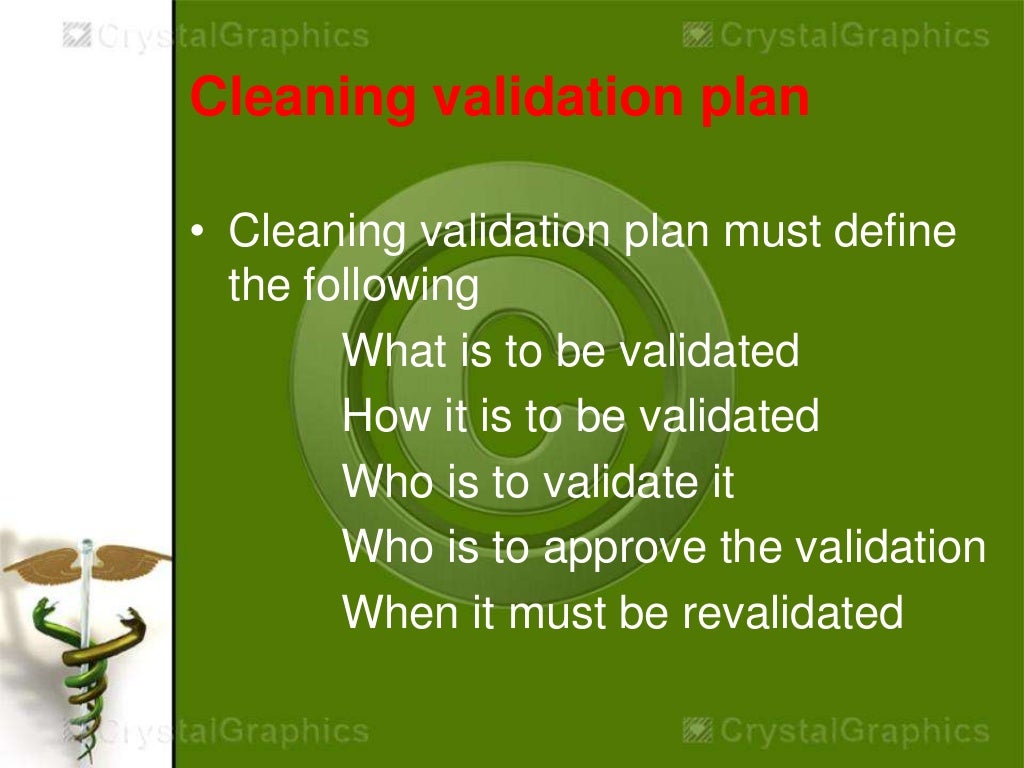 Cleaning validation