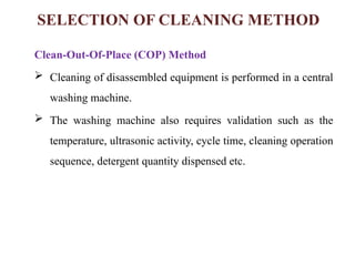 Cleaning Validation Ppt Pharmaceutical validation | PPTX