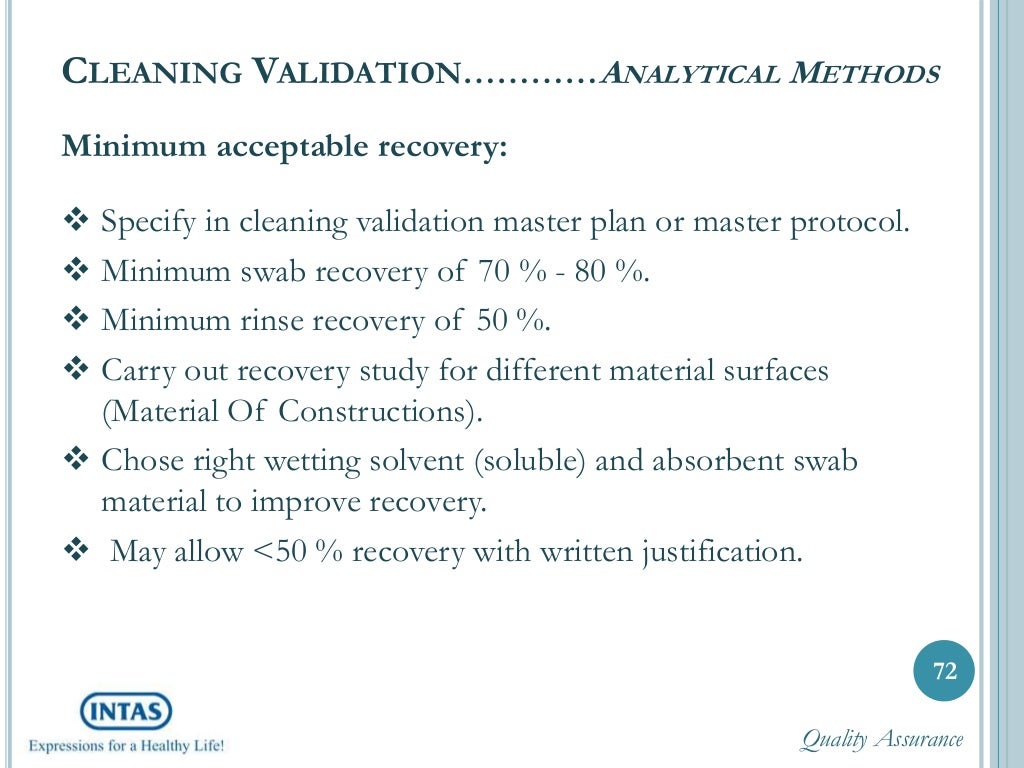 Cleaning validation a complete know how
