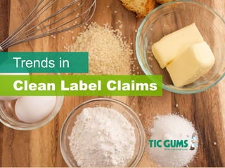 Trends in
Clean Label Claims
 