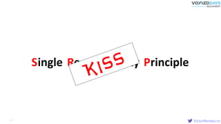 VictorRentea.ro57
ingle esponsibility rincipleS R P
 