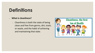 cleanliness-and-hygiene.pdf and how it helps us to live healthy | PDF