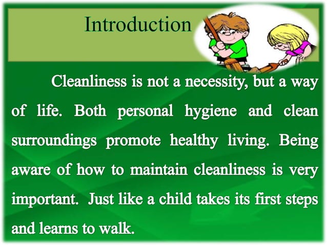 Cleanliness of surroundings and health | PPTX