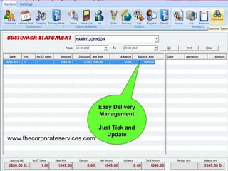 Easy Delivery
Management
Just Tick and
Update
www.thecorporateservices.com
 