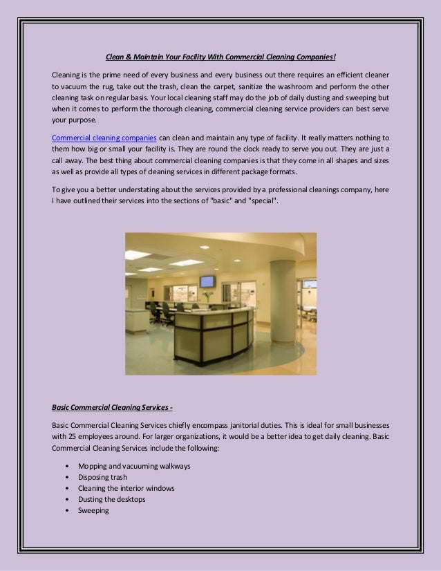 clean maintain your office with commercial cleaning company local cleaning companies