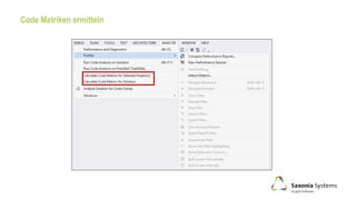 Code Metriken ermitteln
 