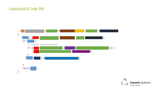 Lesbarkeit & Code Stil
 