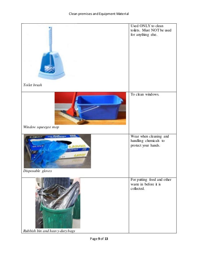 material cleaning