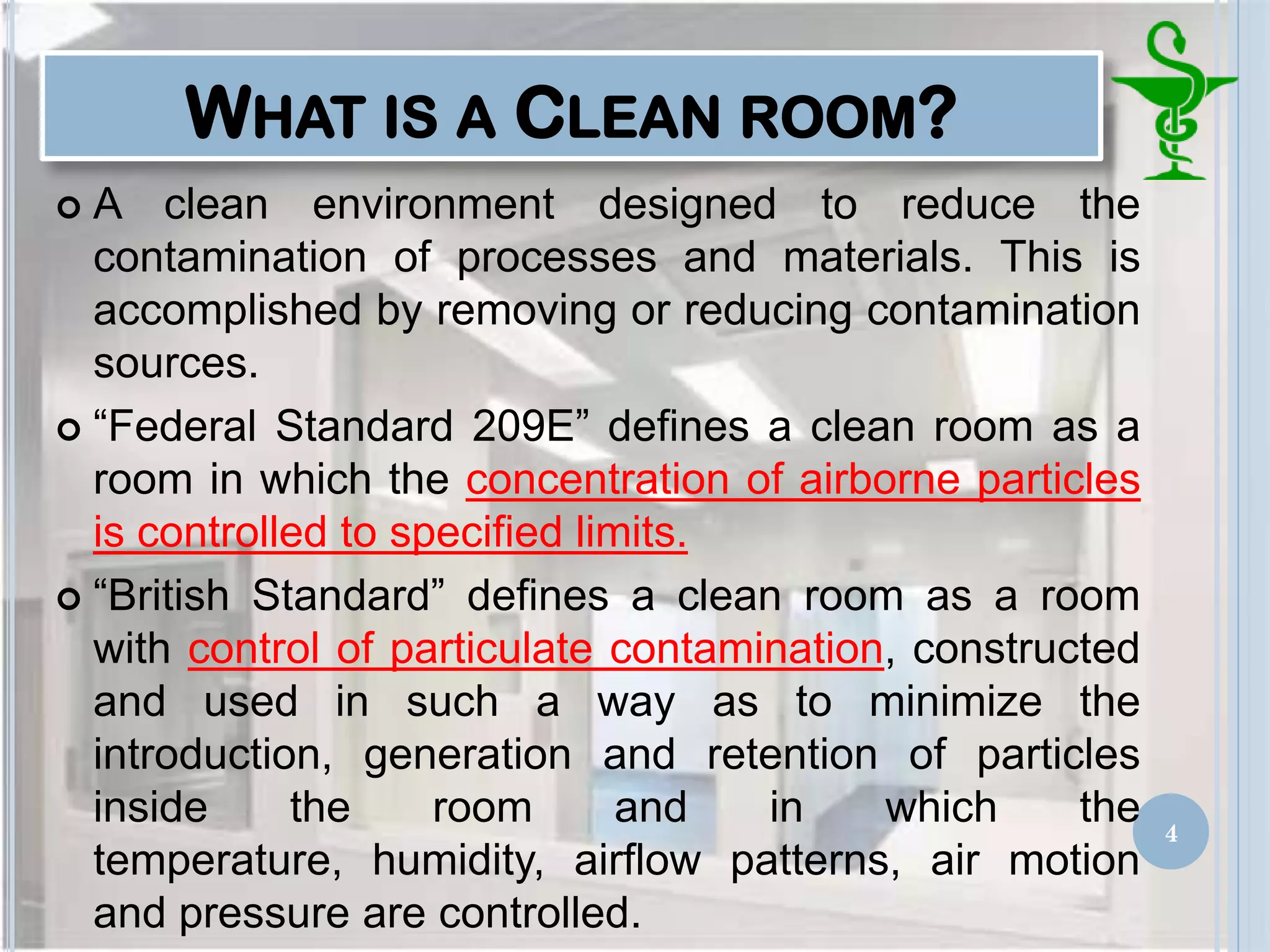 pharmaceutical clean room | PPTX
